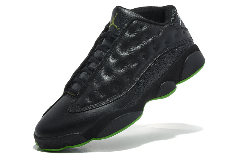 Air Jordan 13 Mens Shoes Black/Green Online